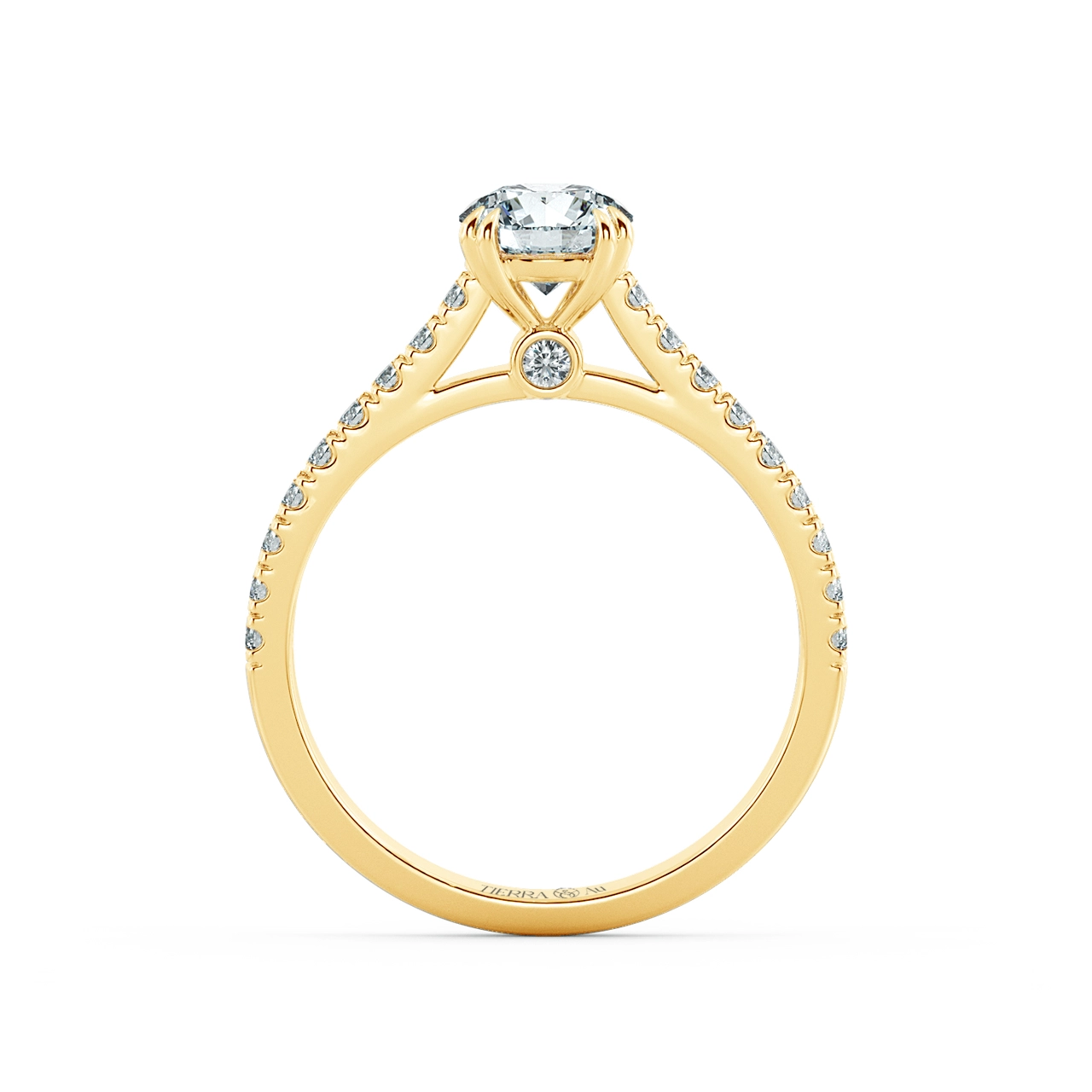 Bridge Accent Engagement Ring with Eternity Band NCH1603 5