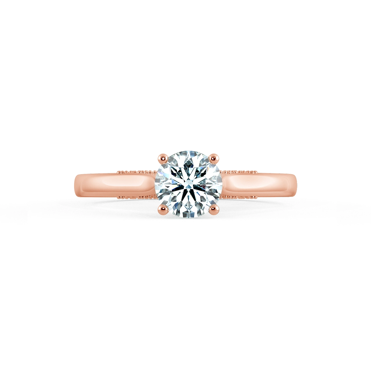 Stylized Bridge Accent Engagement Ring NCH1610 2