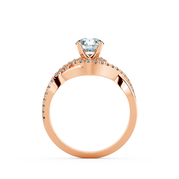 Bypass Twiss Engagement Ring with Double Band NCH1706 5