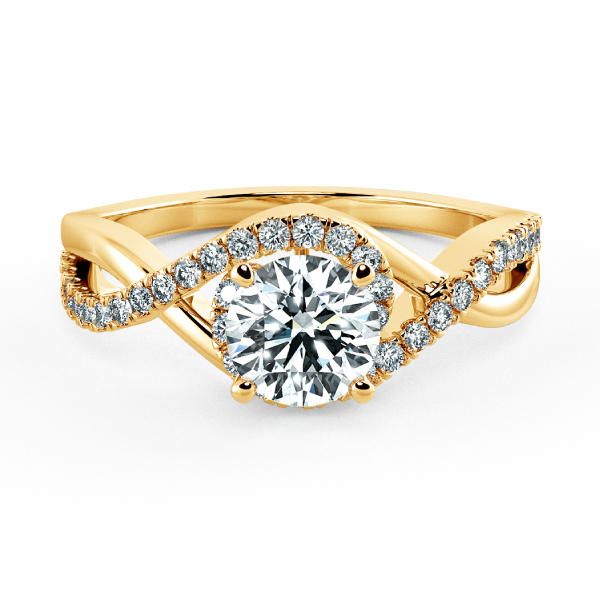 Bypass Twiss Engagement Ring with Double Band NCH1706 1