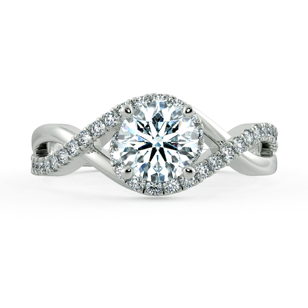 Bypass Twiss Engagement Ring with Double Band NCH1706 2