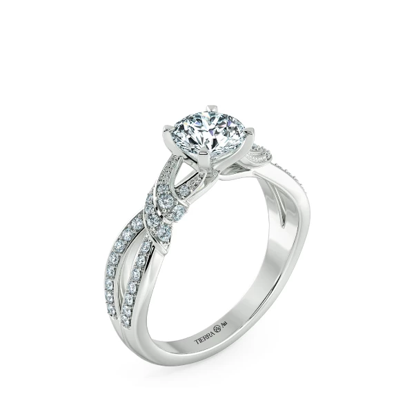 Nhẫn đính hôn kim cương Twist Adrianne NCH1721 4