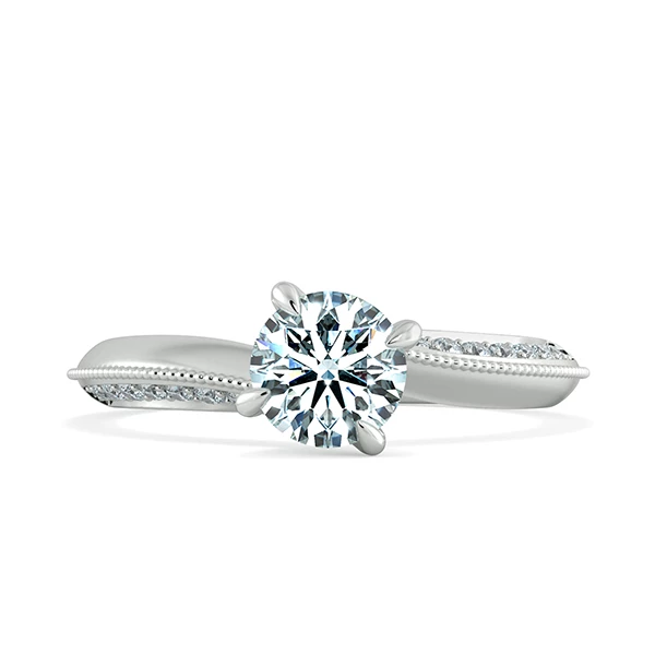 Nhẫn đính hôn kim cương Twist Olivia NCH1723 2