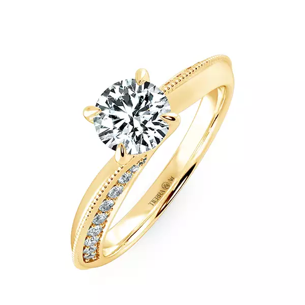 Nhẫn đính hôn kim cương Twist Olivia NCH1723 3
