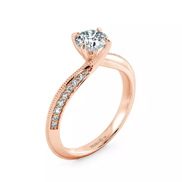 Nhẫn đính hôn kim cương Twist Olivia NCH1723 4