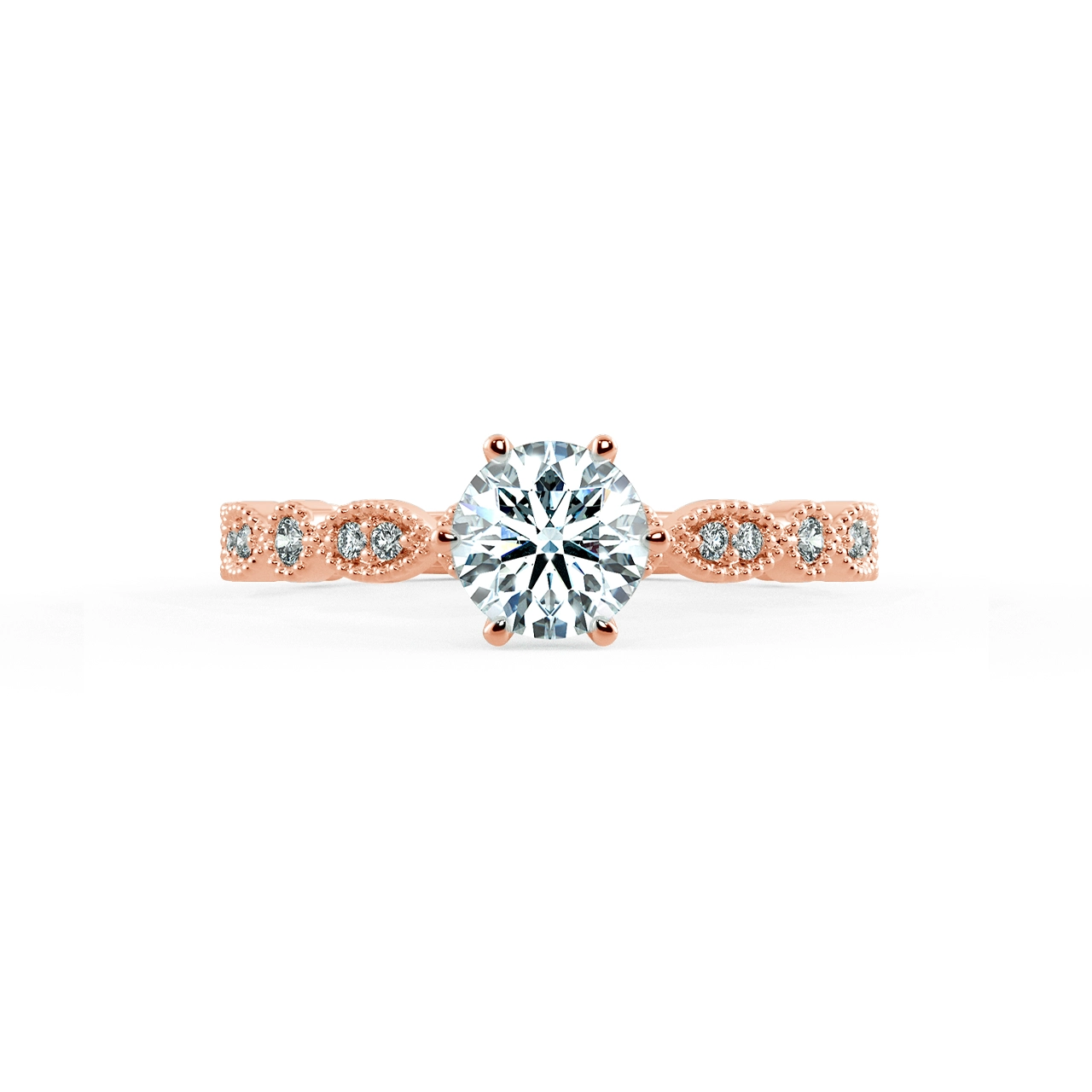 Solitaire Engagement Ring with Eternity Band NCH1801 2