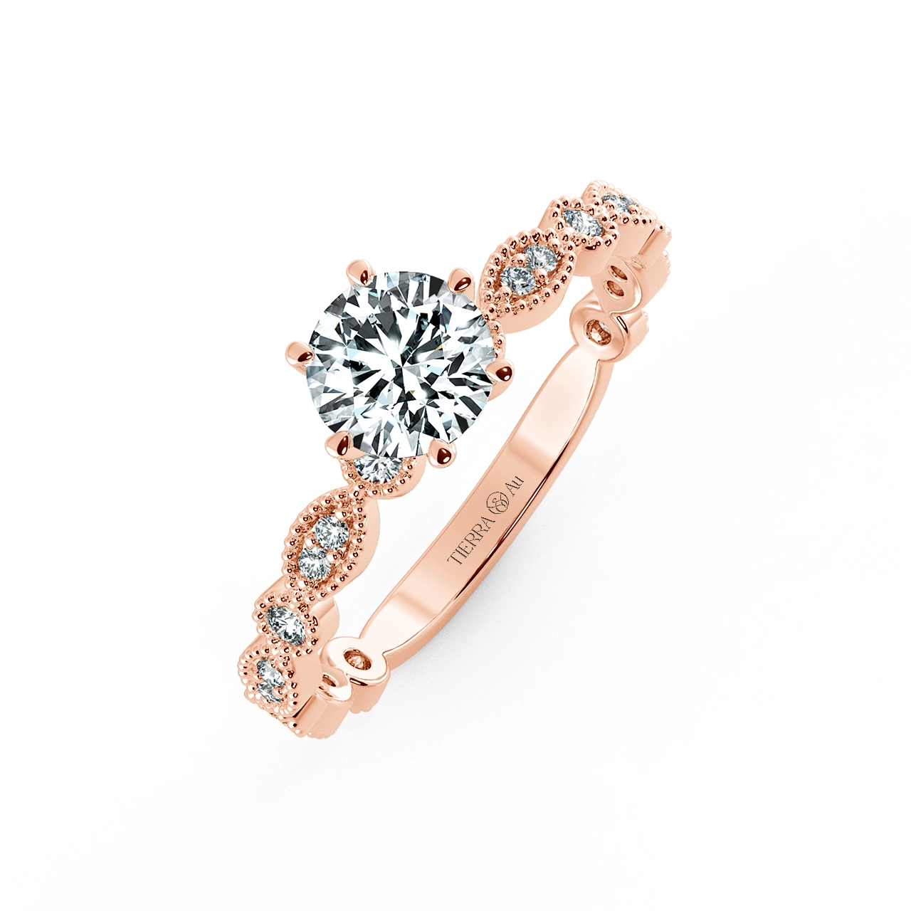 Solitaire Engagement Ring with Eternity Band NCH1801 3