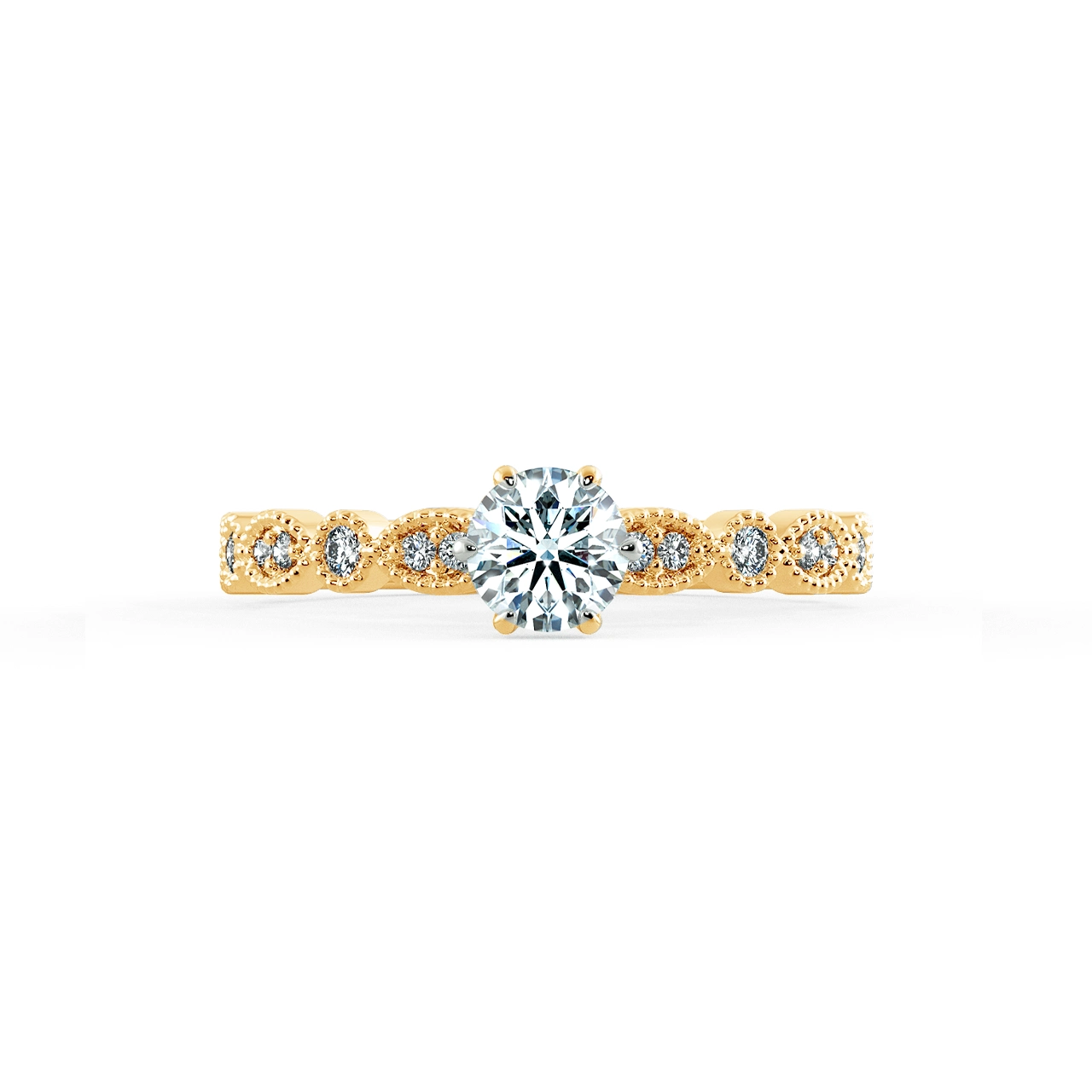 Solitaire Engagement Ring with Eternity Band NCH1802 2