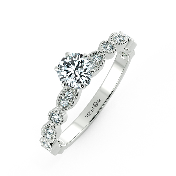 Solitaire Engagement Ring with Eternity Band NCH1802 3