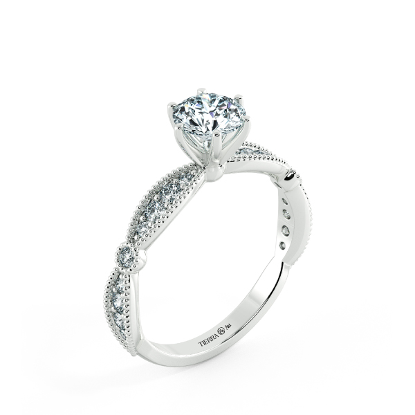 Solitaire Engagement Ring with Eternity Band NCH1803 4