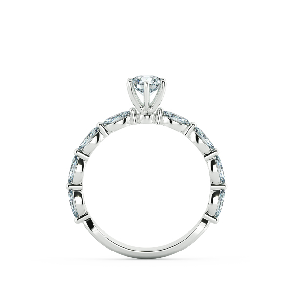 Solitaire Engagement Ring with Eternity Band NCH1805 5