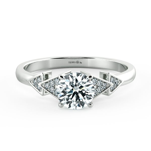 Solitaire Engagement Ring with Eternity Band NCH1807 1