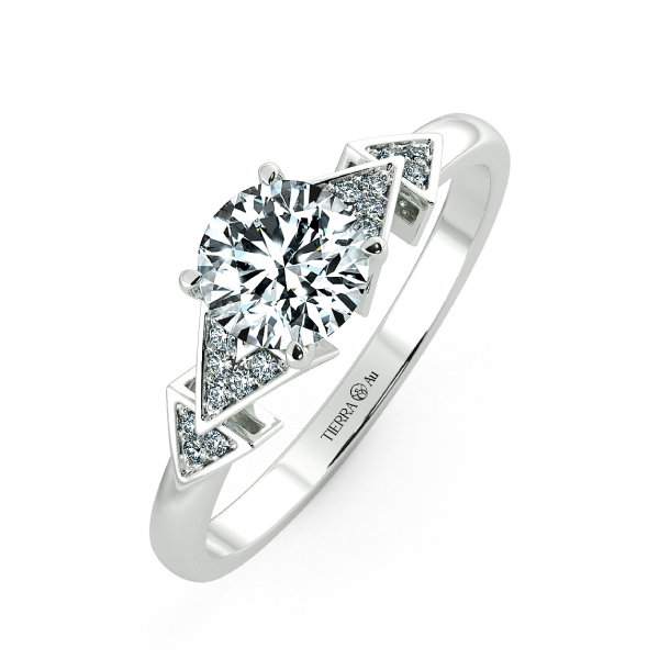 Solitaire Engagement Ring with Eternity Band NCH1807 3
