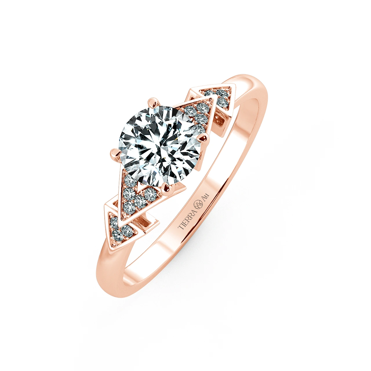 Solitaire Engagement Ring with Eternity Band NCH1807 3