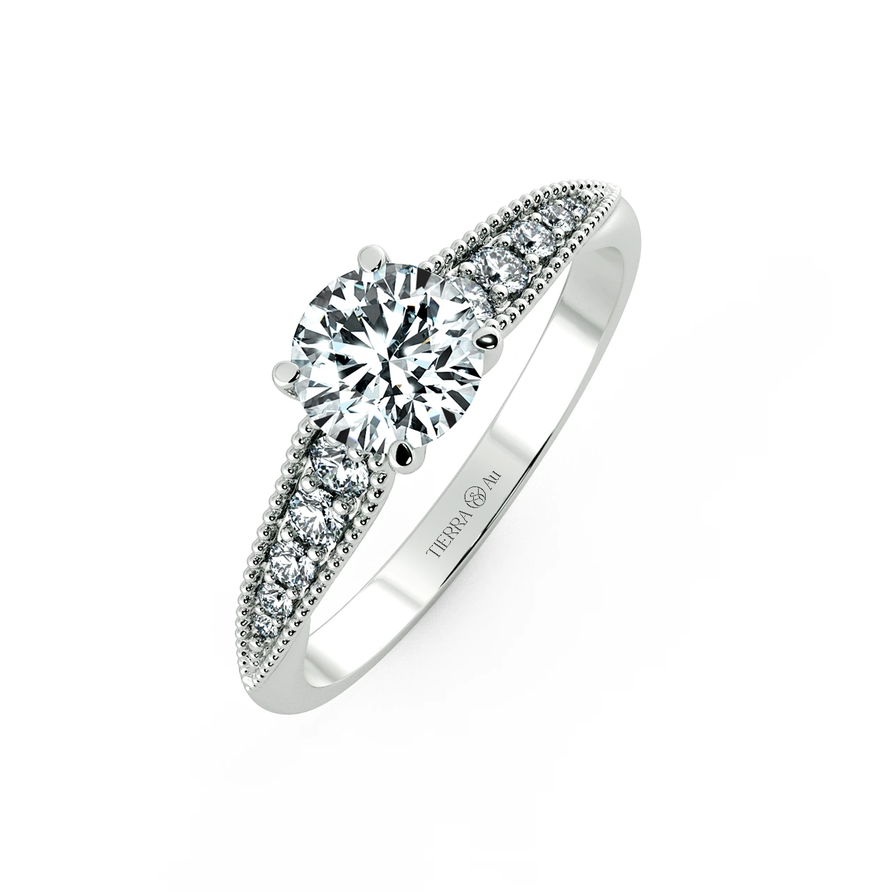 Solitaire Engagement Ring with Eternity Band NCH1808 3