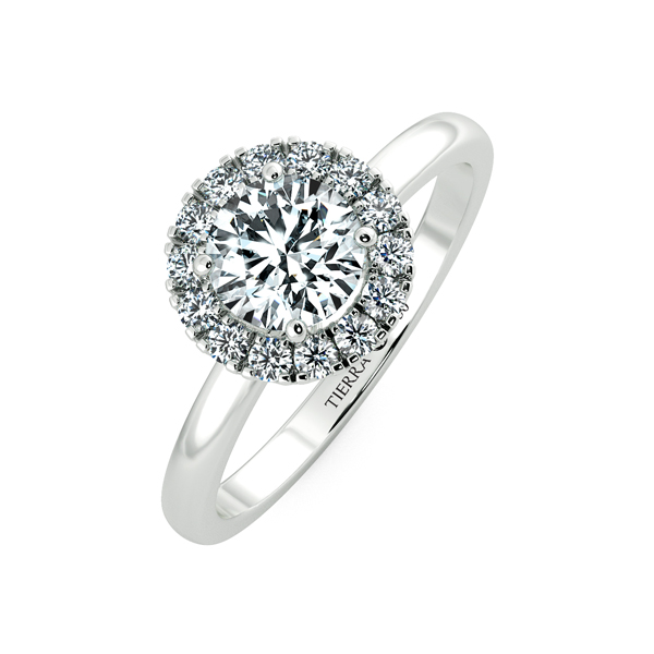 Single Classic Halo Engagement Ring NCH2101 3