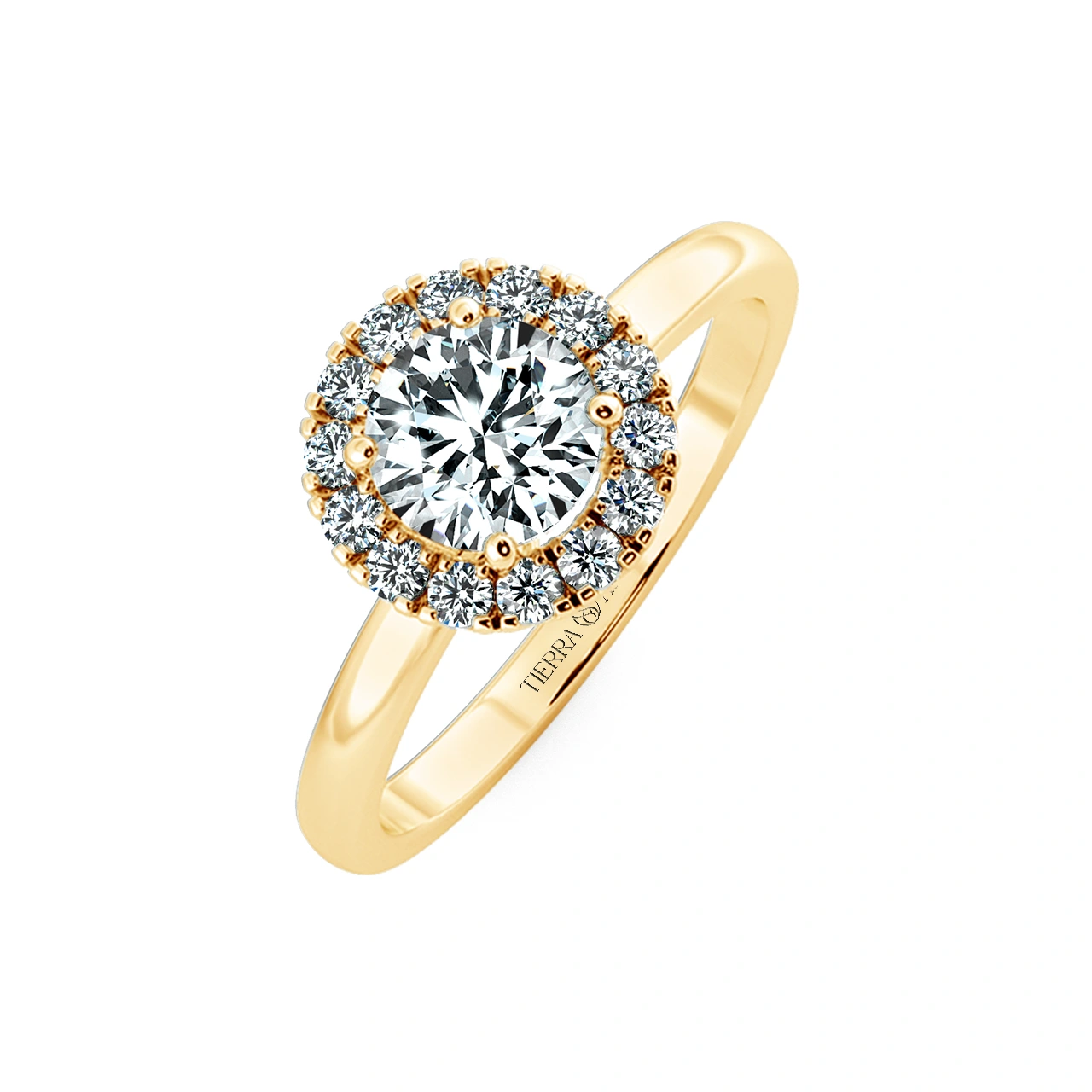 Single Classic Halo Engagement Ring NCH2101 3