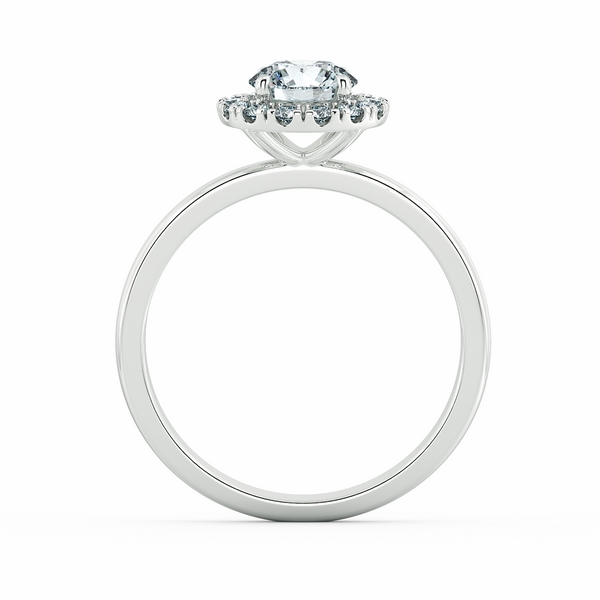 Single Classic Halo Engagement Ring NCH2101 5