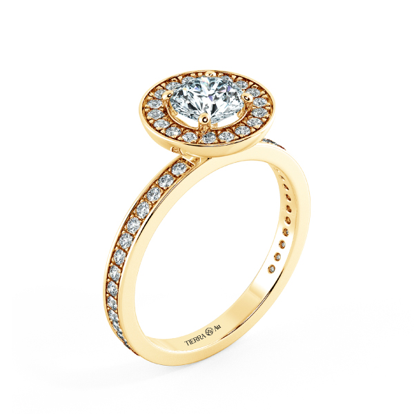 Halo Engagment Ring with Eternity Band and Halo Has Pedestal NCH2203 4