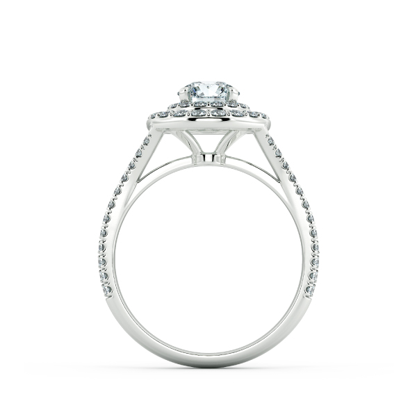 Circle Double Halo Engagement Ring NCH2301 5
