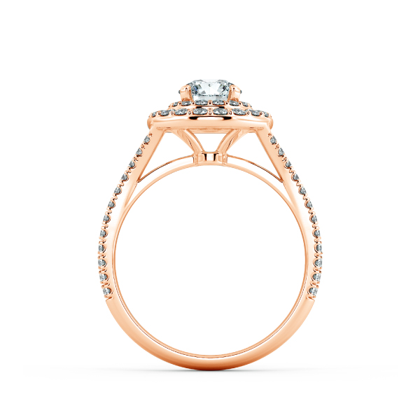 Circle Double Halo Engagement Ring NCH2301 5