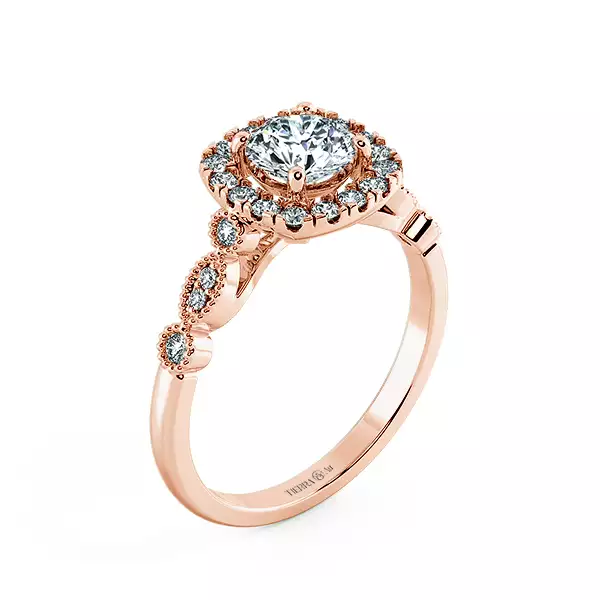 Halo Cushion Engagement Ring with Eternity Band NCH2401 4