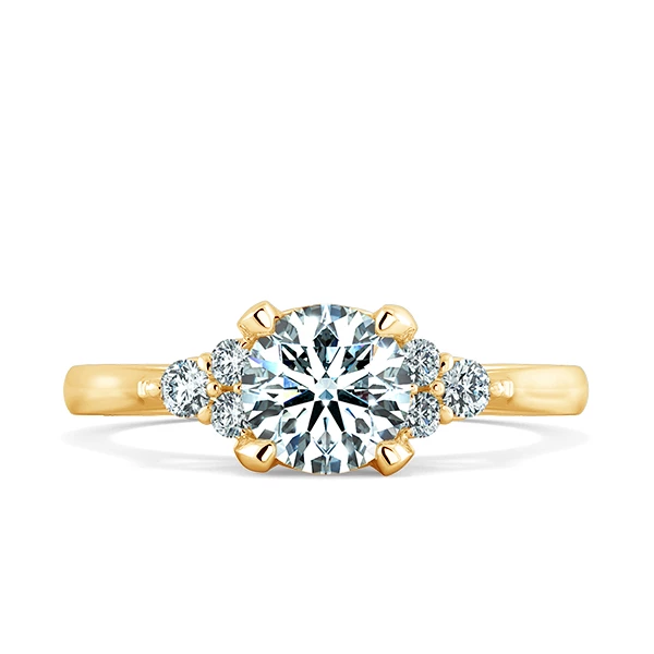 Nhẫn đính hôn kim cương Threestone Stella NCH3004 2