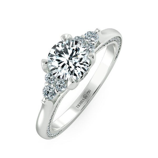 Nhẫn đính hôn kim cương Threestone Stella NCH3004 3
