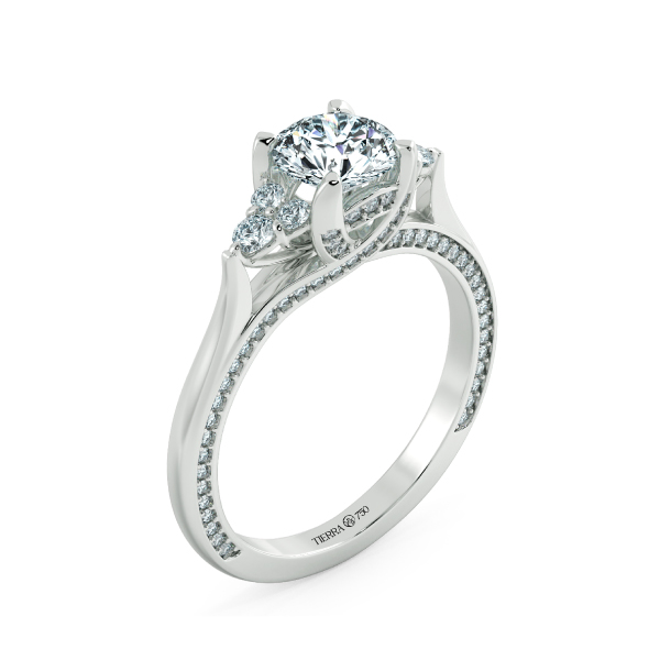 Nhẫn đính hôn kim cương Threestone Stella NCH3004 4
