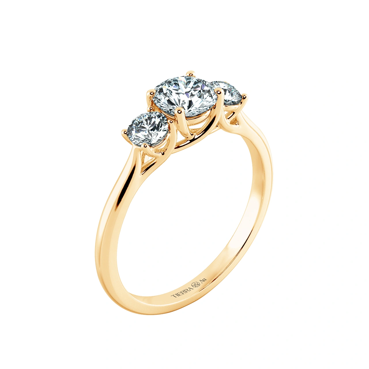 Threestone Classic Engagement Ring NCH3101 4