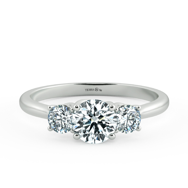 Threestone Classic Engagement Ring NCH3101 1