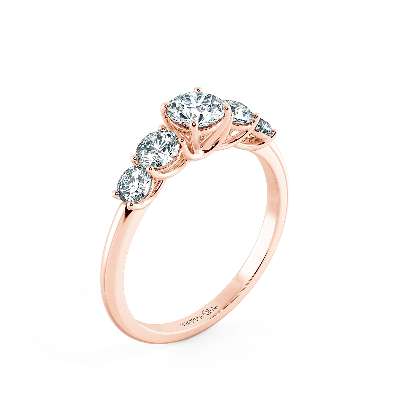 Fivestones Engagement Ring with Trellis st<x>yle NCH3302 4