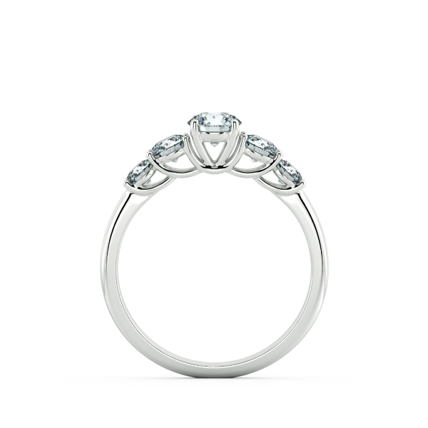 Nhẫn cầu hôn kim cương Fivestone dạng trellis NCH3302 5