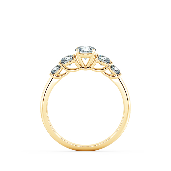 Nhẫn cầu hôn kim cương Fivestone dạng trellis NCH3302 5