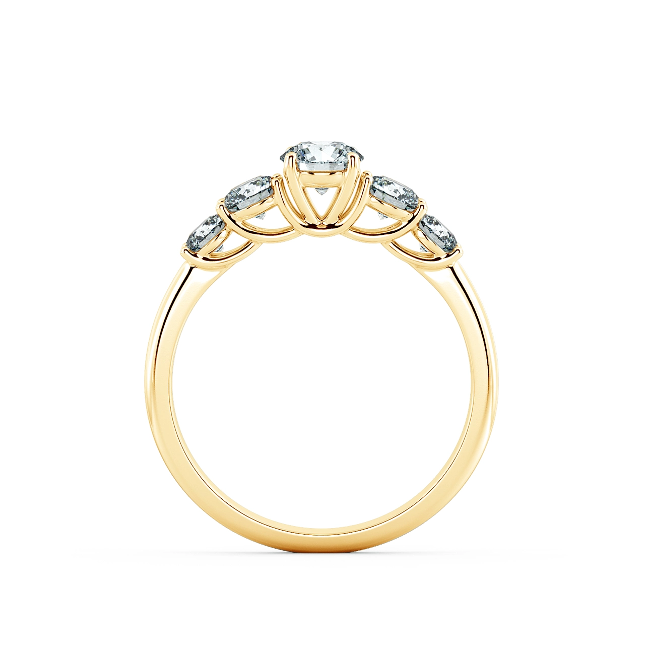 Fivestones Engagement Ring with Trellis st<x>yle NCH3302 5