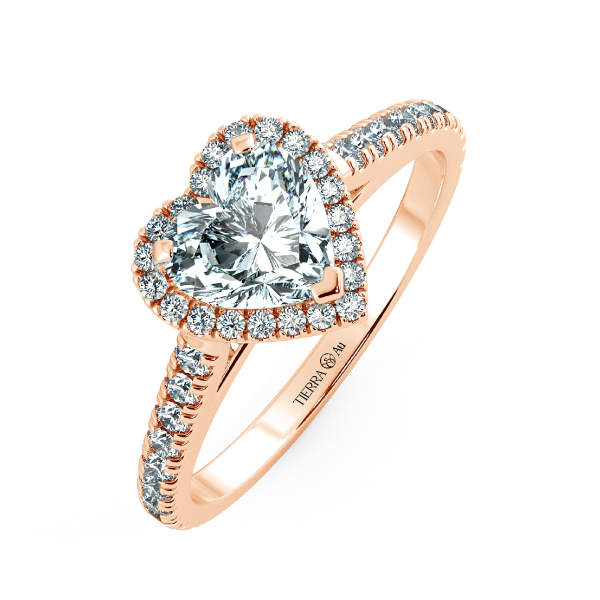 Halo Engagement Ring with Eternity Band NCH8402 3