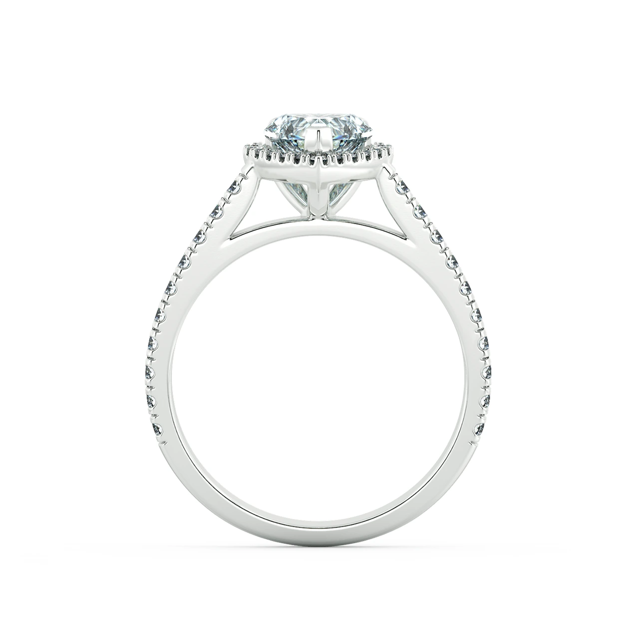 Halo Engagement Ring with Eternity Band NCH8402 5
