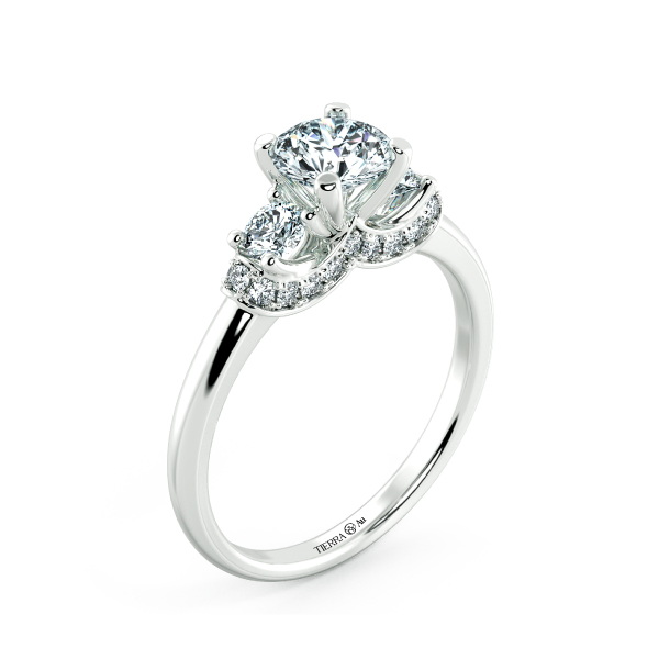 Nhẫn cầu hôn kim cương Royal design NCH9909 4