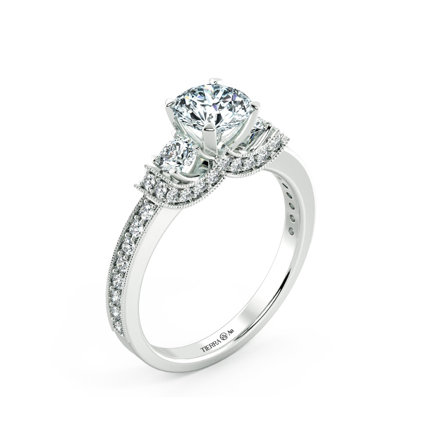 Nhẫn cầu hôn kim cương Royal design NCH9910 4