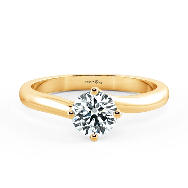 Twisted Four Prongs Trellis Engagement Ring NCH1402 1