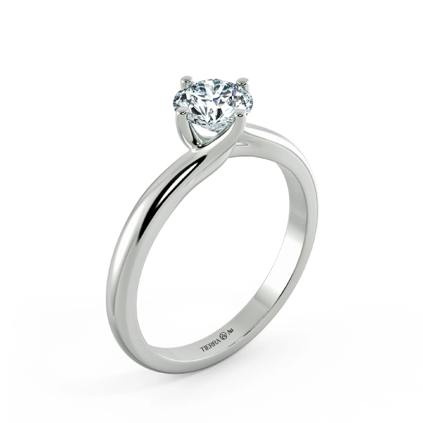 Twisted Four Prongs Trellis Engagement Ring NCH1402 4