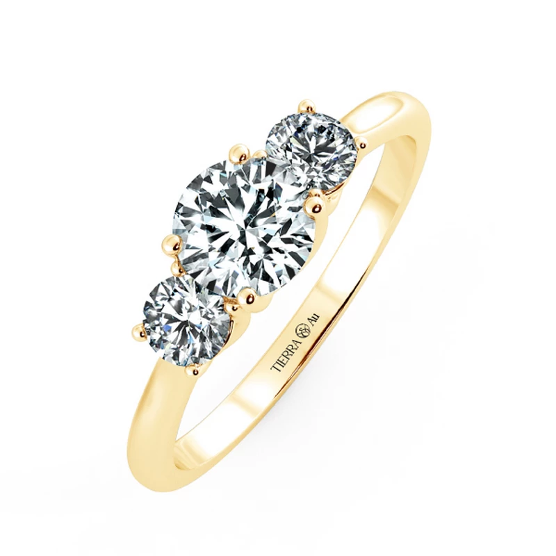 Threestone Classic Engagement Ring NCH3101 3