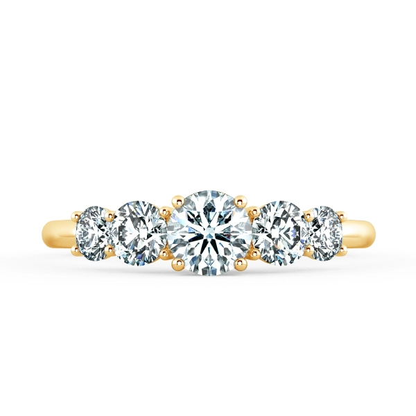 Fivestones Engagement Ring with Trellis st<x>yle NCH3302 2