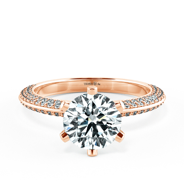 Tiffany Engagement Ring with Full Eternity at Prong and Shoulder NCH1201 1
