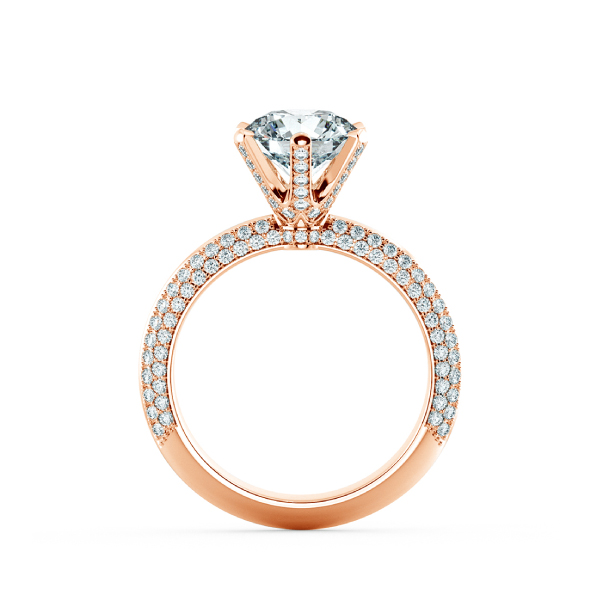 Tiffany Engagement Ring with Full Eternity at Prong and Shoulder NCH1201 5