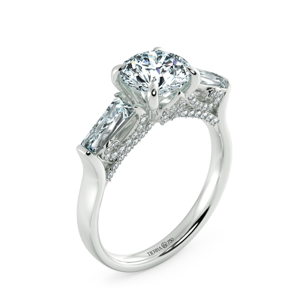 Nhẫn kim cương Art Decor Threestone NKC3302 4