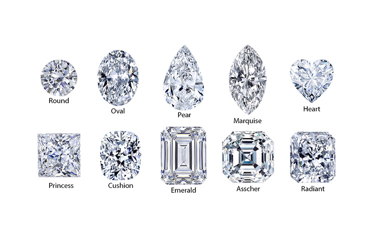 Các hình dạng của viên chủ kim cương
