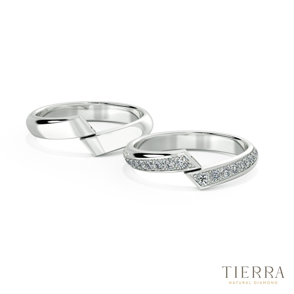 Mẫu nhẫn cặp đẹp từ bạch kim giúp khẳng định phong cách và đẳng cấp của người đeo 