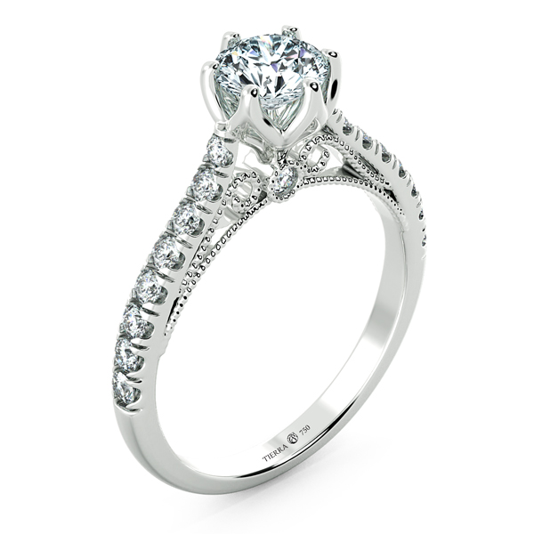 Nhẫn kim cương NCK1608 lựa chọn cho những cô gái yêu thích sự cổ điển