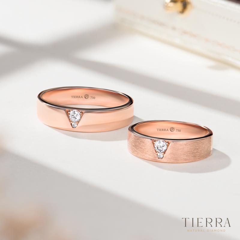 Nhẫn vàng hồng Tierra Diamond